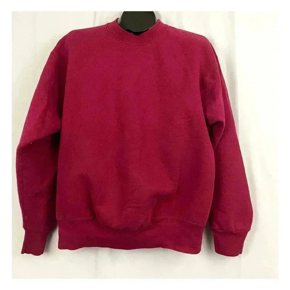 VTG BVD Crewneck Red Sweatshirt Men's LARGE Made in USA 1990s - Picture 6 of 9